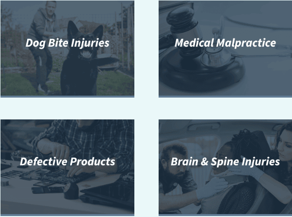Dog Bite Injury, Medical Malpractice, Defective Product, Brain & Spine Injury
